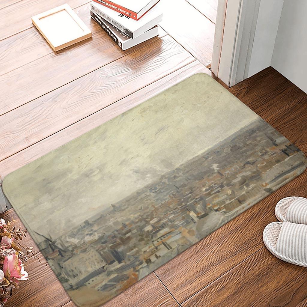 Van Gogh Starry Night Doormat Anti-Slip Entrance Bathroom Kitchen Door Floor Mat Over The Rhone Garage Carpet Rug
