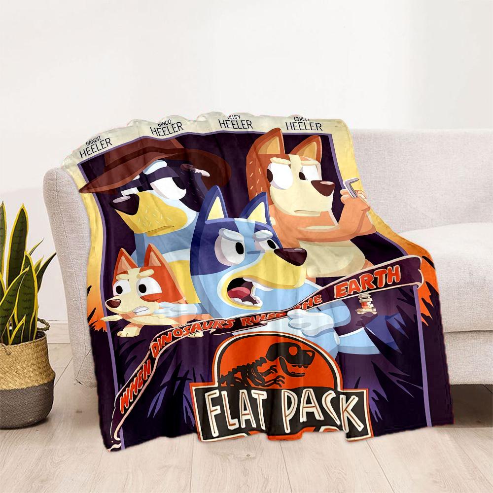 Bluey Style Blankets are suitable for living rooms,making them an ideal choice for outdoor travel and gifts.
