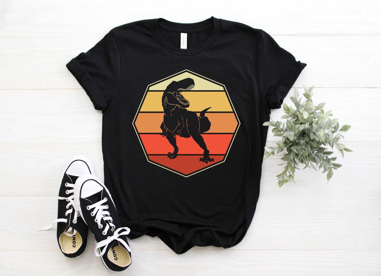 Vintage T-Rex T-Shirt, Dinosaur Shirt, T Rex Shirts, Tyrannosaurus Rex, T Rex Gift, T-Rex Gifts, T-Rex Birthday Kids, Boys T-Rex Shirt, 120
