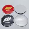 4pcs/Set 45mm 48.5mm 56mm 65mm W Work Logo Emblem Badge Car Stickers Car Wheel Center Caps Rim Hub Cover Hubcap Car Accessories