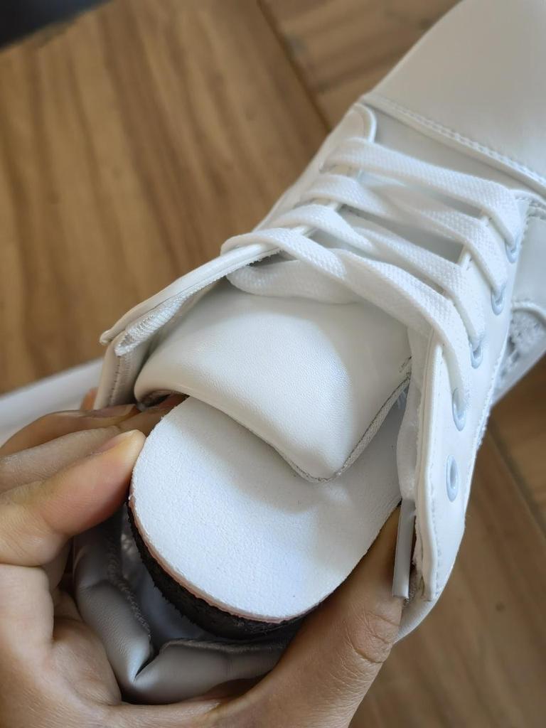 Scarpe con zeppa da donna scavate in pizzo Scarpe casual con fondo spesso Stivali estivi Scarpe bianche