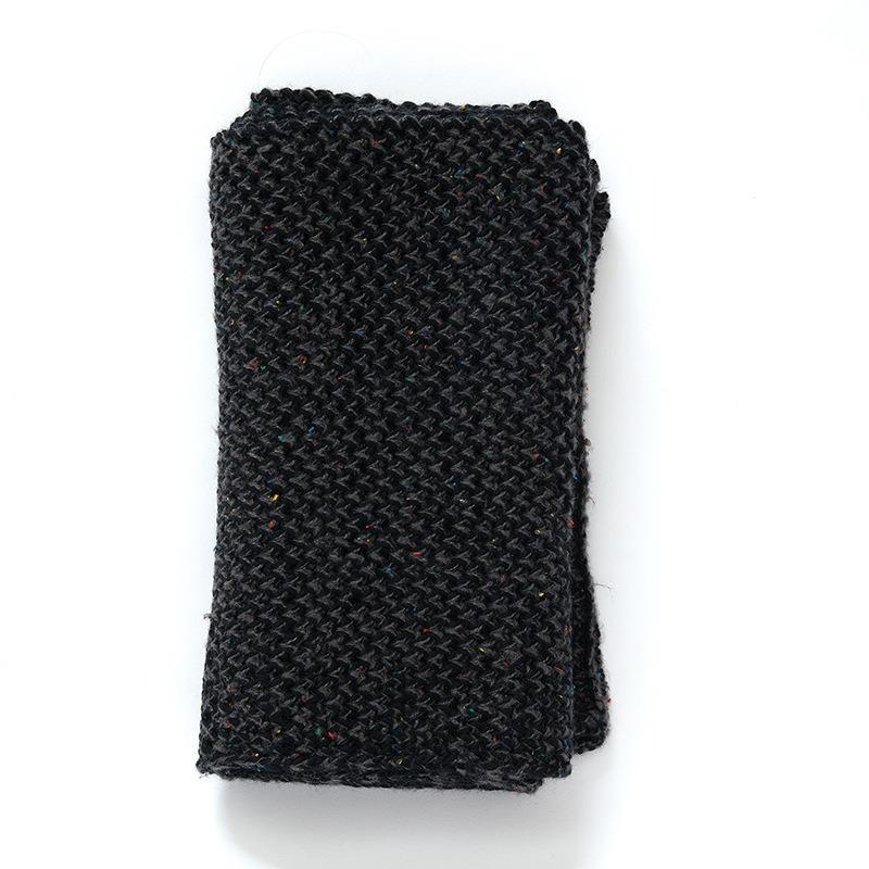 Scarf women's winter new versatile warm wool scarf men's and women's knitted thickened scarf