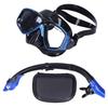 Snorkeling AntiFog Goggles Set Diving Glasses with Full Dry Snorkel for Kids Adults(Blue GogglesSnorkel )