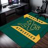 Athletics Oakland Emblem Rug Office Carpet Non-Slip Mat, Chair Rug Floor Covering for Gaming, Bedroom, Living Room , Home Decor Christmas Gift