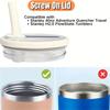40oz Tumbler Reusable Straw Lid with Spill-Proof Flip Cover Replacement Water Bottle Lid for Outdoor Sports Travel Holiday Gift