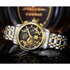 WWOOR Skeleton Watch Trendy Business Men's Watches Waterproof Fashion Quartz Men's Watches