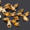 50Pcs Flat Tray Earring Clip Round Flat Tray Earring Clip for Jewelry Making