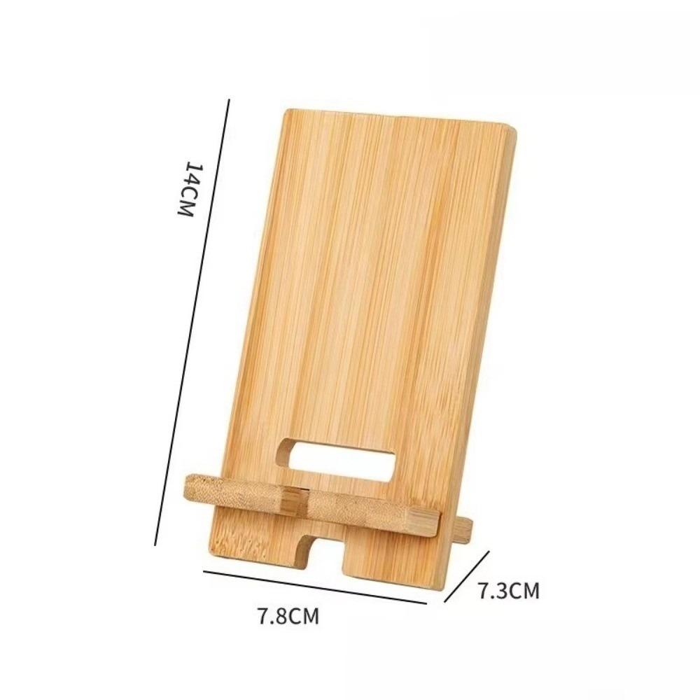 Wooden Mobile Phone Stand Multi-functional Phone Charging Stand Lazy Bracket  For Home/Office