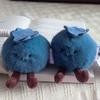 Portachiavi Ciondolo Peluche Cartone Animato Mirtillo con Cordino Zaini Forma Portachiavi Decorativo Borse Auto Portafogli Ciondolo