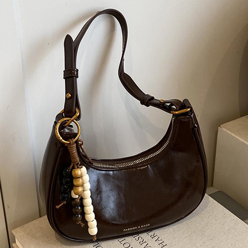 Handtasche im französischen Stil Damentasche Achseltasche Schlicht und stilvoll Pendler-Umhängetasche