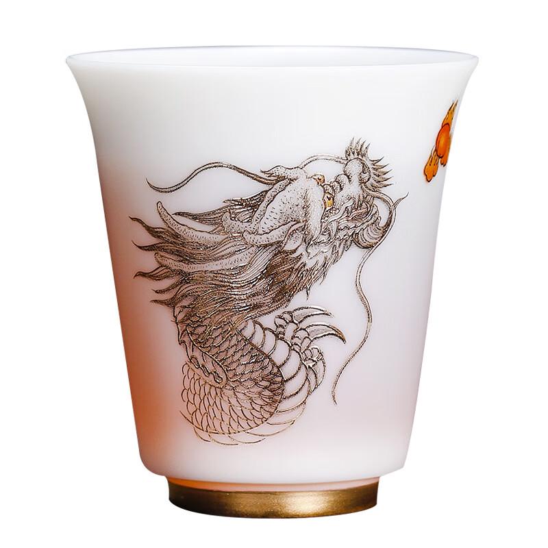 Chaxun Chinese Zodiac Jade Porcelain Teacup