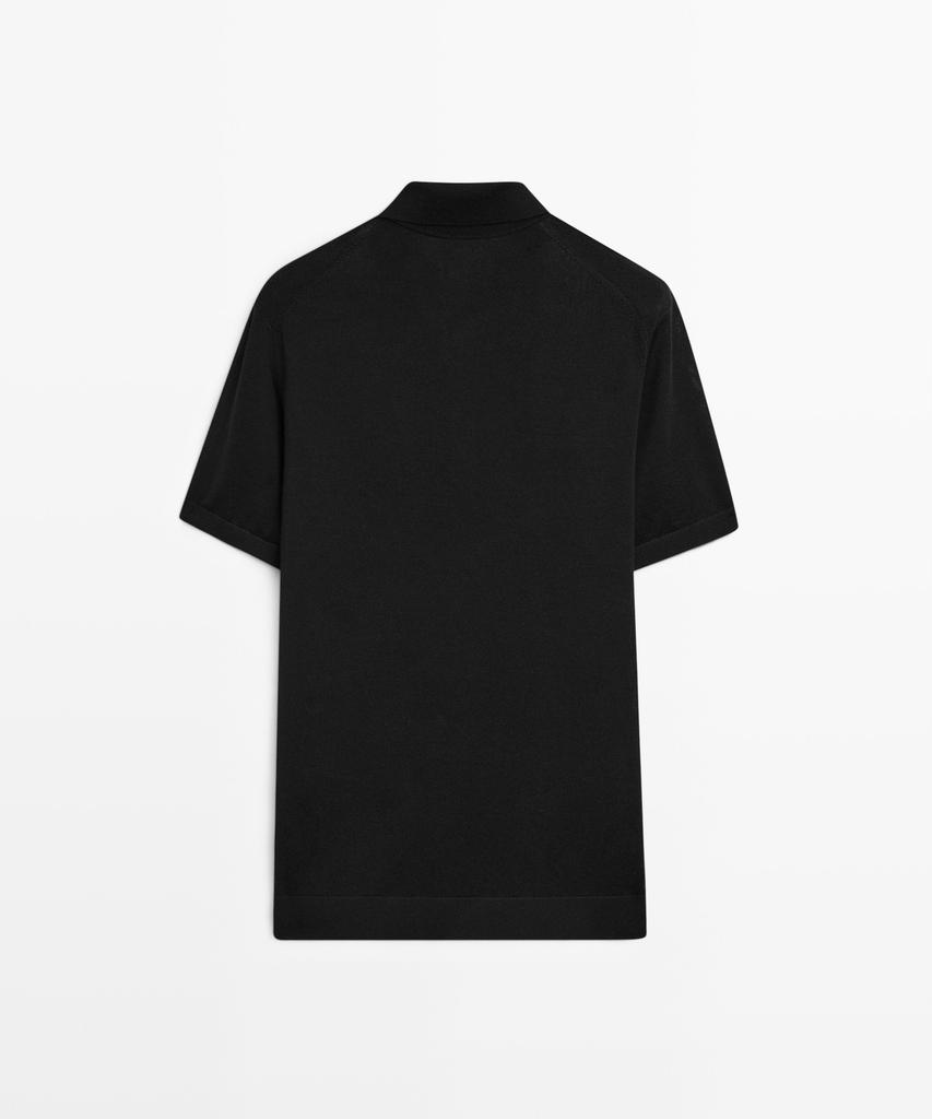 Masimodutti Wool Blend Knit Polo