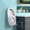 Adhesive Practical Wall-Mounted Pot Lid Rack Washbasin Shelf Wash Basin Hook Storage Rack