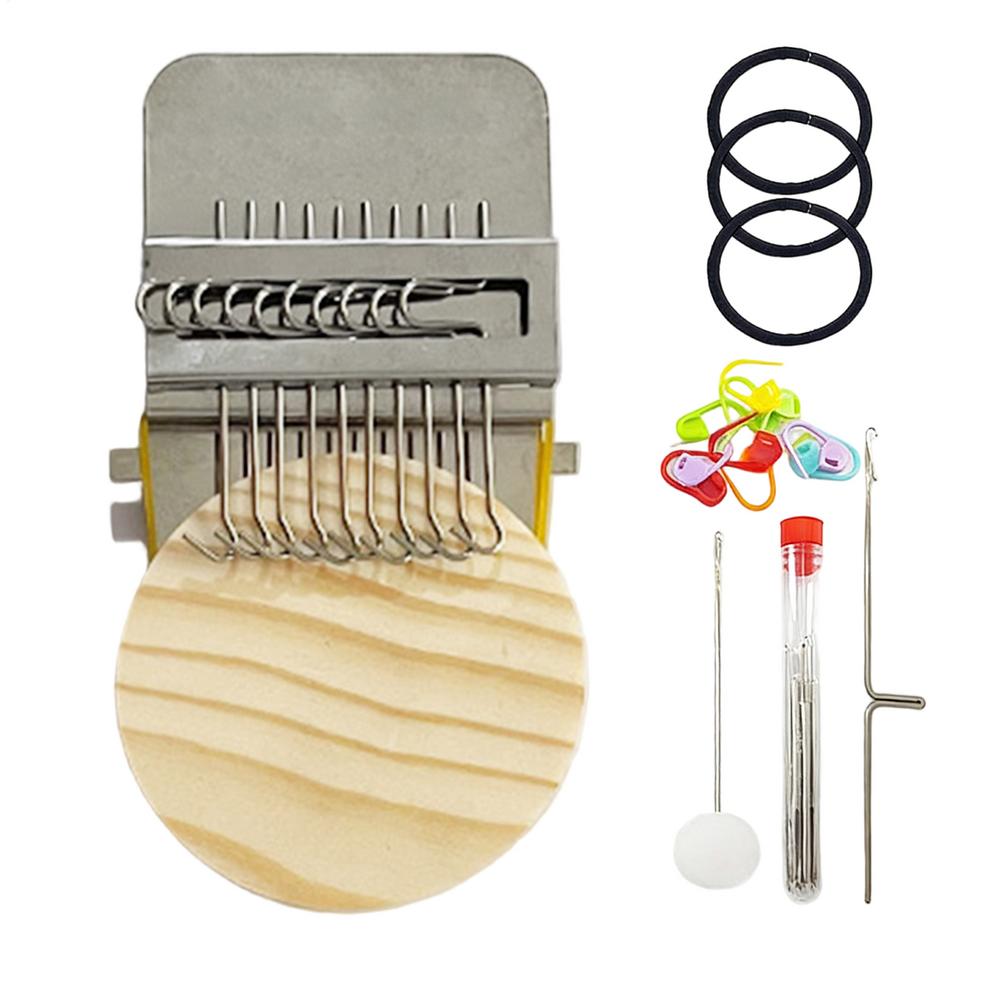 1PC Mini Darning Loom Machine DIY Apparel Sewing Small Loom for Darning Machine   For Mending Clothes and Jeans