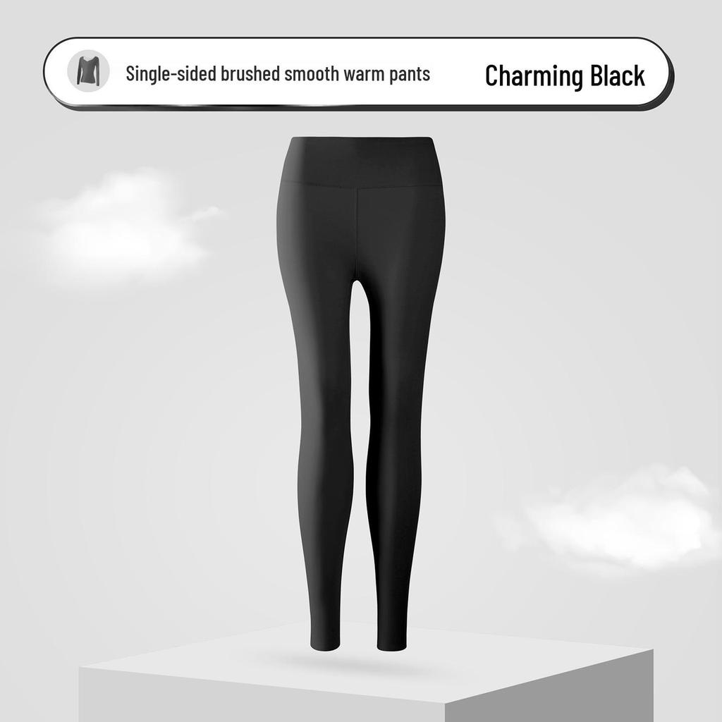 Women's Fleece-Lined Temperature-Control Set: Shaping Autumn Base Layer, No-Bra Needed.