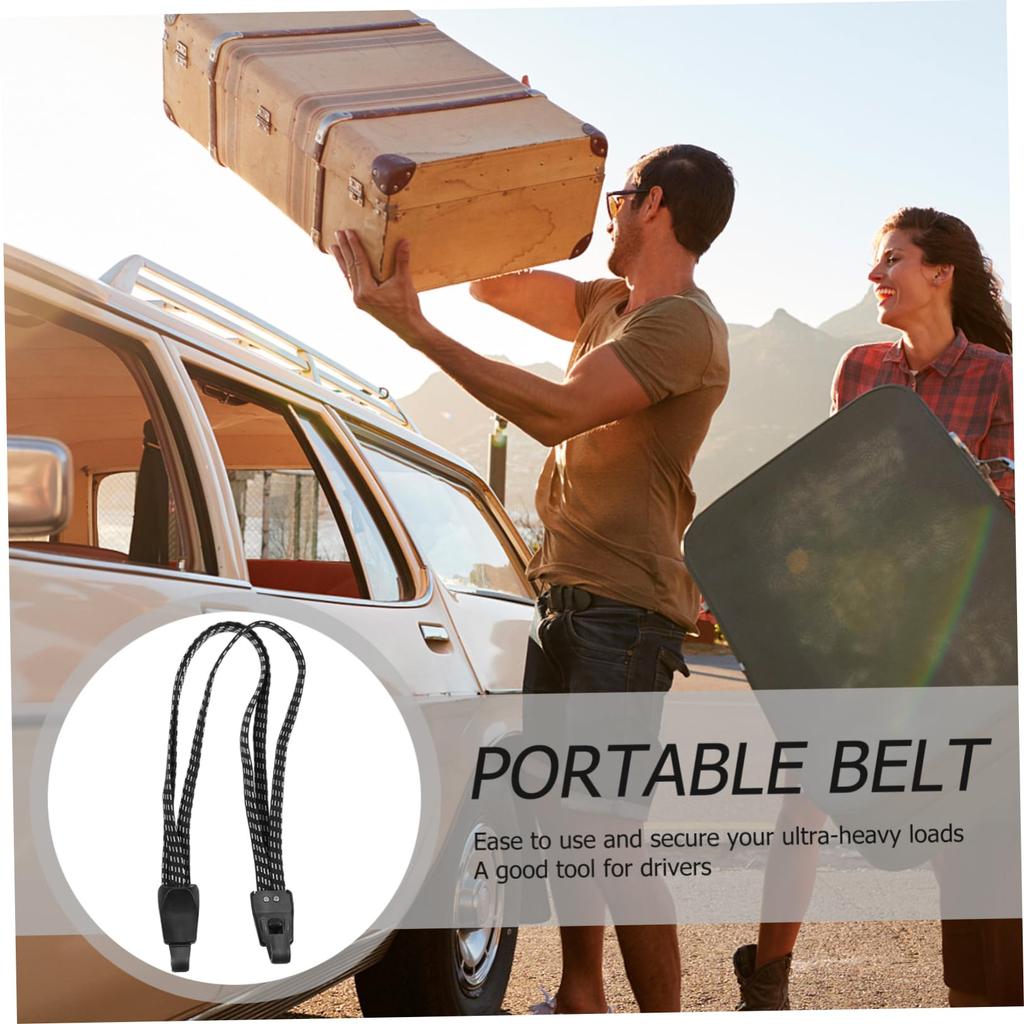 LEDmomo 2 Pcs Bicycle Chest Webbing Bike Binding Device Rear Rack Fastener Chest Luggage Belt Suitcase Cargo Tightening Rope Pedal