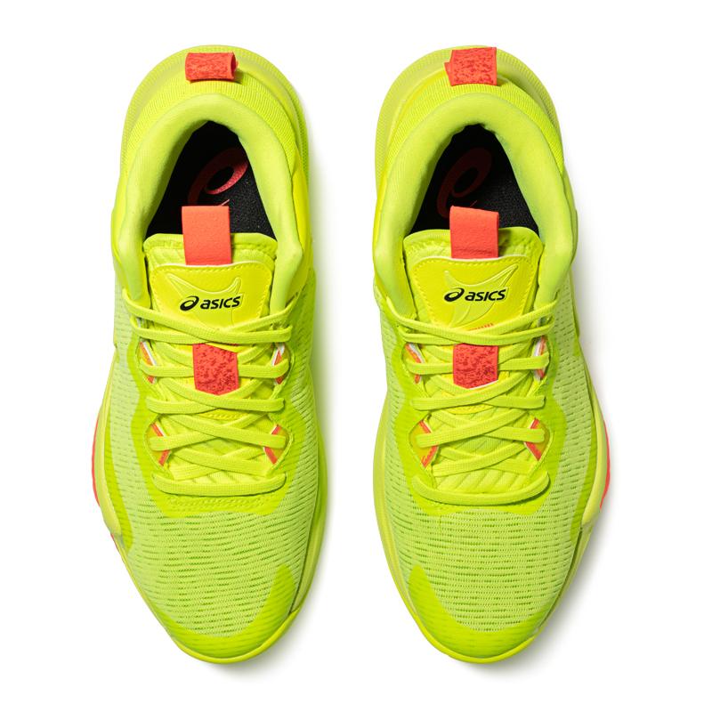 Asics Nova Surge 3 Comfortable Lightweight Mid-Top Basketball Shoes Men Sneaker Yellow Green 1061A049-750