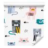 Colorful Kittens Wallpaper In Scandinavian Style for Living Room and Bedroom 50x1000