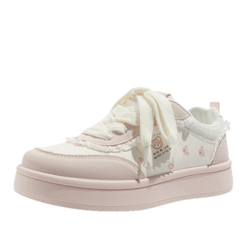 Fashionable and high-value white shoes thick-soled women's shoes student sports shoes versatile casual shoes lightweight sneakers