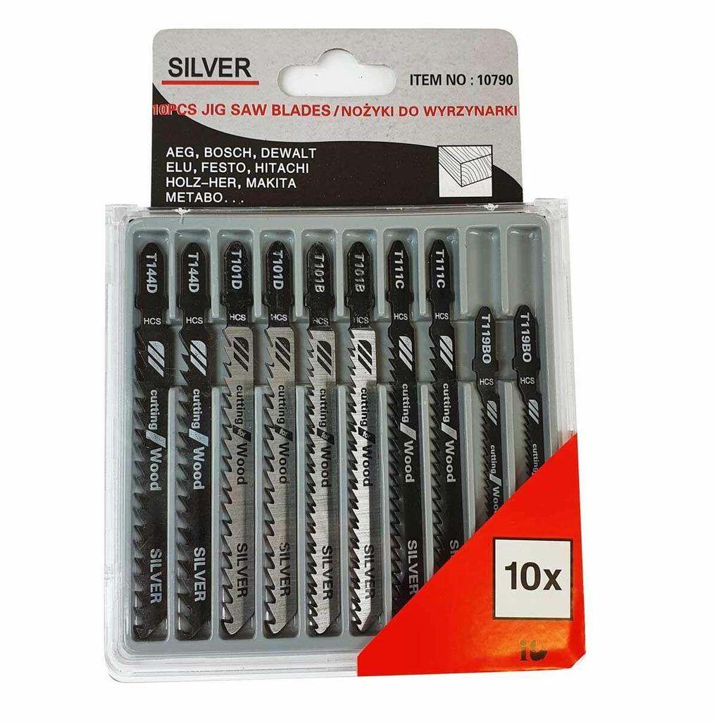 Jigsaw Blade 10 Pcs / Silver