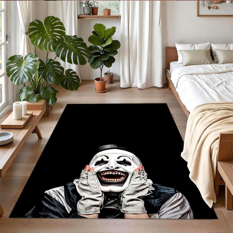 Kristall Samt Teppich Weich Rutschfest Innen Bodenmatte Heimdekoration Terrifier Kunst der Clown