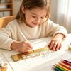 Brass Stencil Straight Ruler Hollow Drawing Template Ruler Bookmark Ruler  Journal Scrapbook