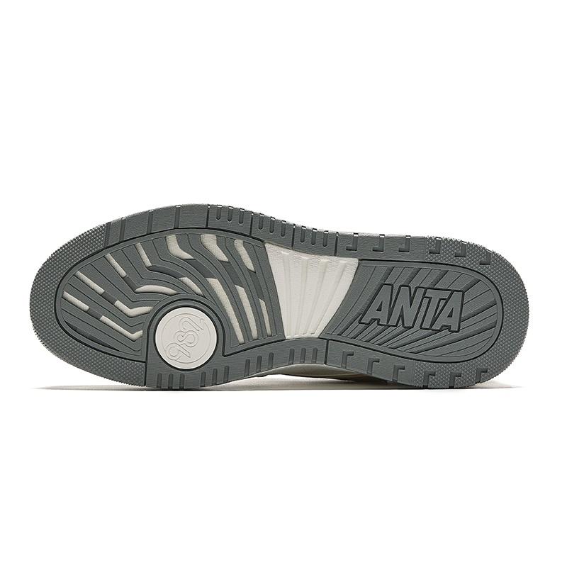 Anta 982 Slip Resistant Abrasion Resistant Low top Skateboard Shoes Men's White Green Brown 112448068-7