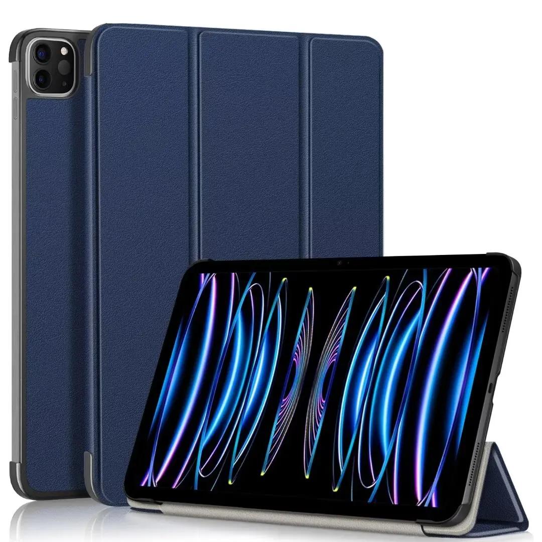 

Чехол для Apple iPad Air 13 2024 M2 PU Flip Stand Cover для Apple iPad Air13 2024 13 дюймов Чехол для планшета Funda For ipad Air 13 2024 тёмно-синий
