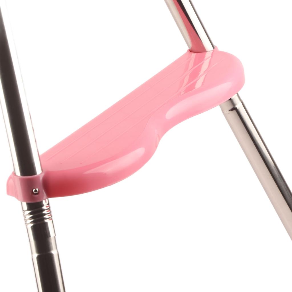 Scaun înalt pentru bebeluși, scaun portabil simplu, pliabil, roz