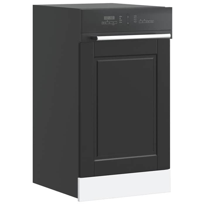 VidaXL Dishwasher Panel Porto Black 45x1.5x67 Cm 854128