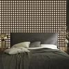 Brown and cream checkered wallpaper for living room and bedroom 50x1000