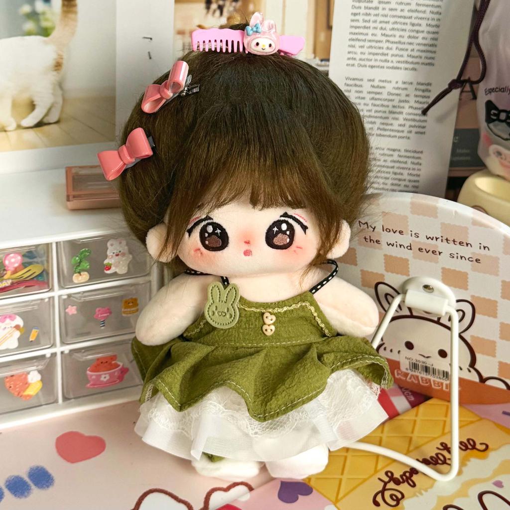 20cm Idol Doll Anime Plush Doll Figure Baby Doll Cute Face Kawaii Stuffed Nude Cotton Body Dolls Can Change Clothes Toy Kid Gift