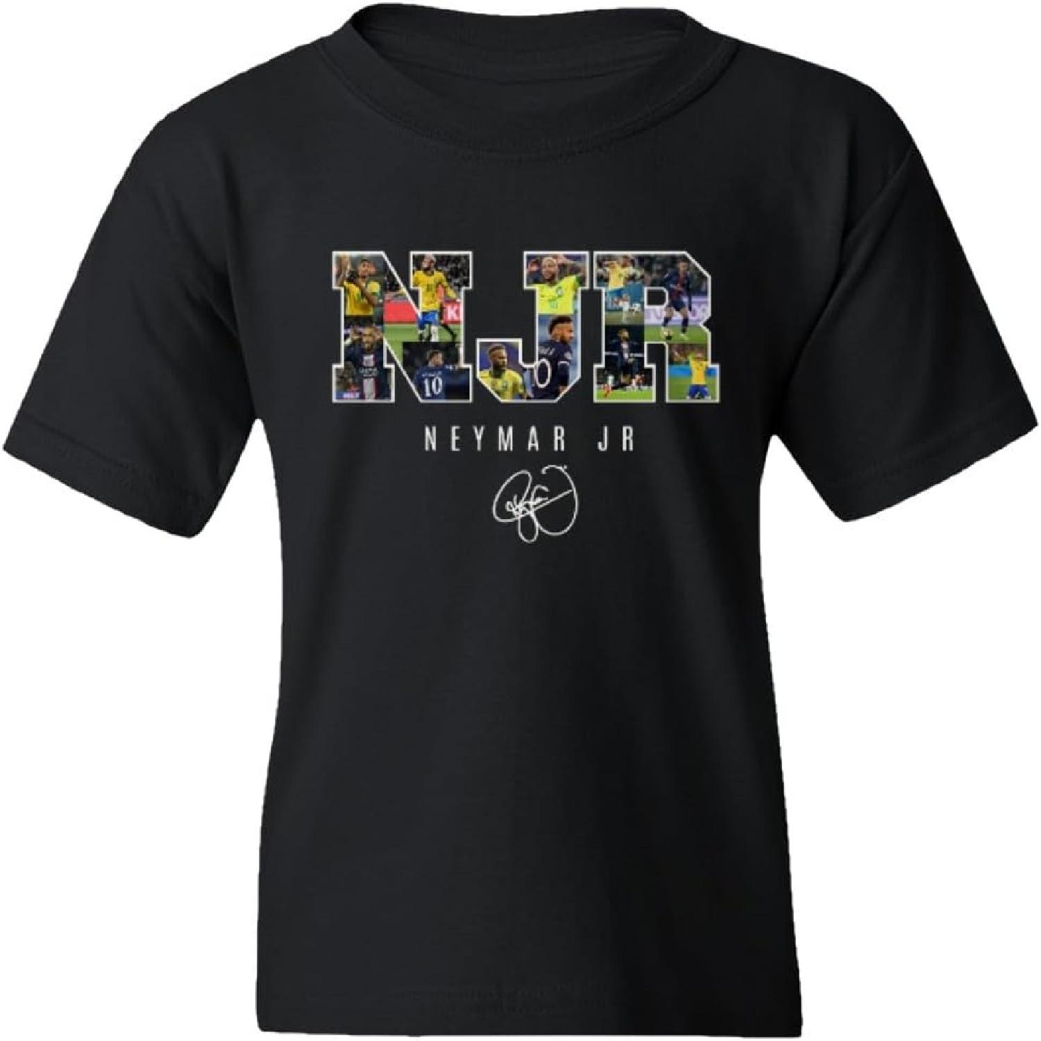 Brazil Soccer Star Football Goat Neymar Collage Youth Unisex T-Shirt S разноцветный