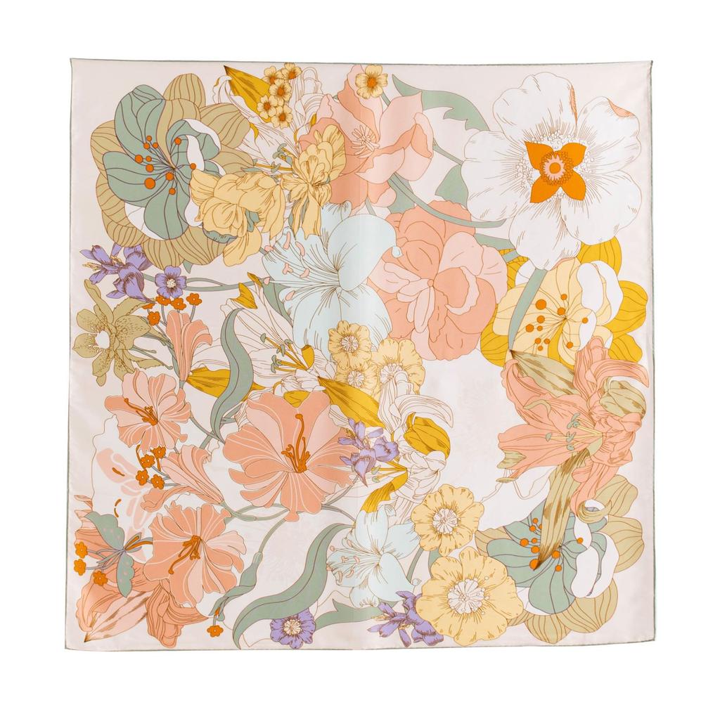 The New Mulberry Silk Square Scarf Has a High-end Temperament. It Is a Silk Silk Scarf for Women, a Thin Scarf, and a Shawl.