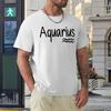 Round Neck Aquarius Twelve Constellation (11) T-shirt  Motion Tshirt Classic Novelty Home USA Size