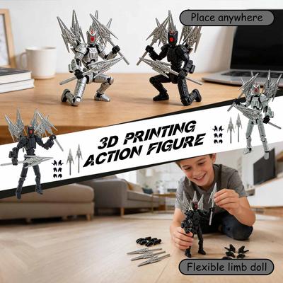 Mobile Doll Set, Titan Robot Mobile Doll, Posable Mobile Doll, Suitable For Collectors, Desktop Decoration