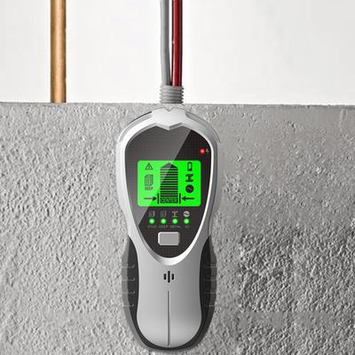 4-in-1-Wandscanner, tragbarer elektronischer Bolzensucher mit LCD-Bildschirm, Audioalarm für die Erkennung von Holz-, Wechselstrom- und Metallbolzen