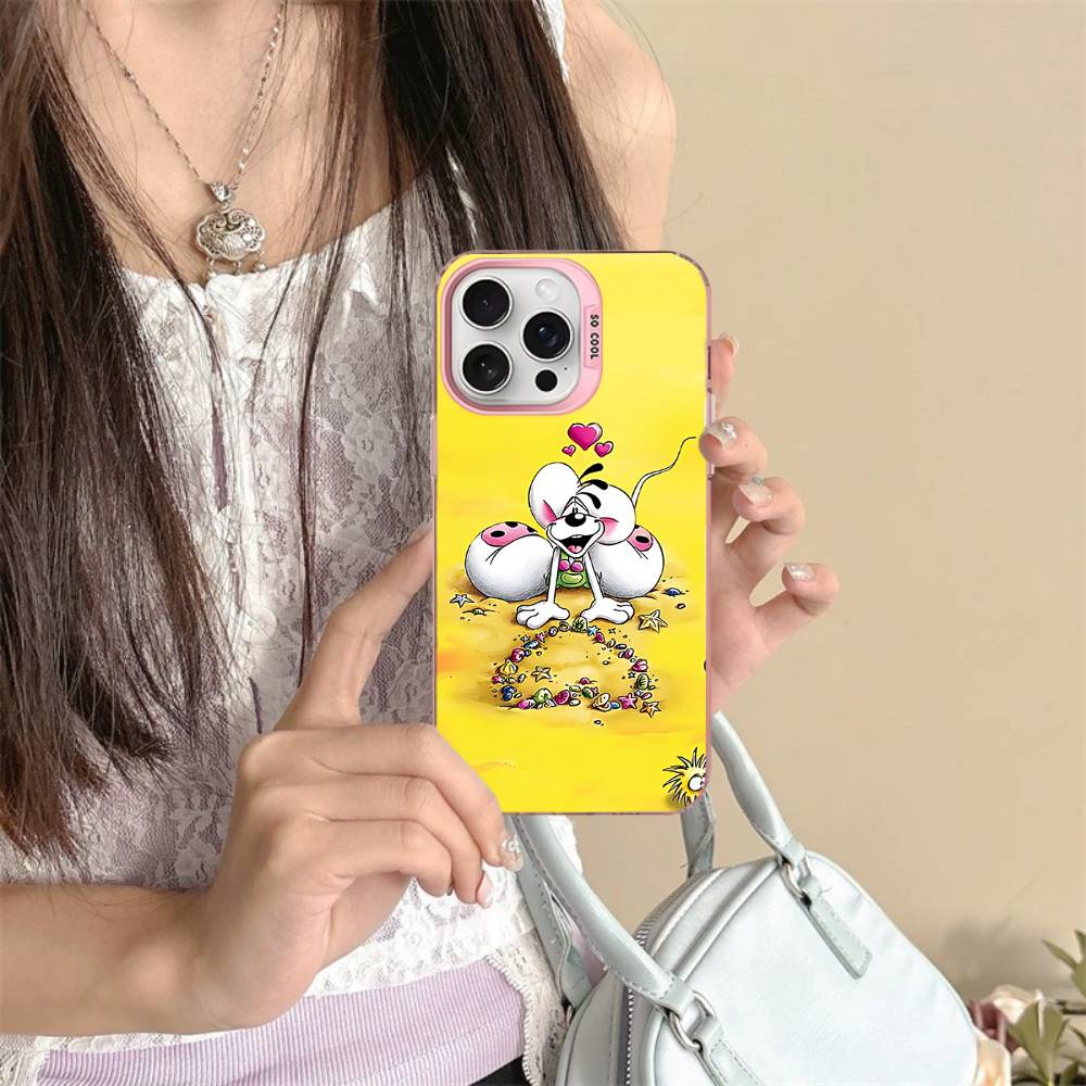 Cartoon D-Diddl Phone Case For IPhone 16 15 14 13 12 11 17 Pro MAX Plus Pro Matte Shockproof Cover