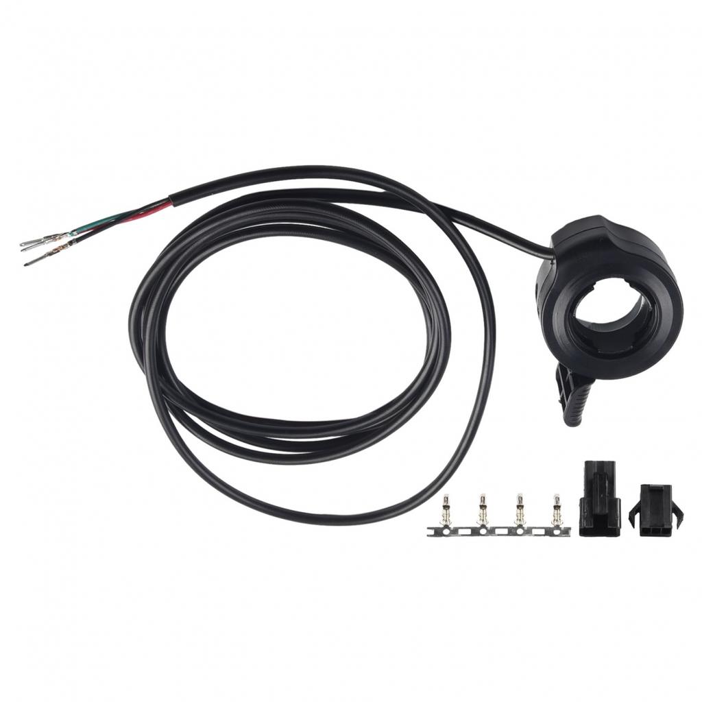 Piezas para bicicleta eléctrica con acelerador de pulgar para exteriores, 160 cm, color negro