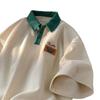 2024 Summer Polo Shirt Short-sleeved T-shirt For Men American Retro Trendy Brand Handsome Versatile Half-sleeved T-shirt Tops