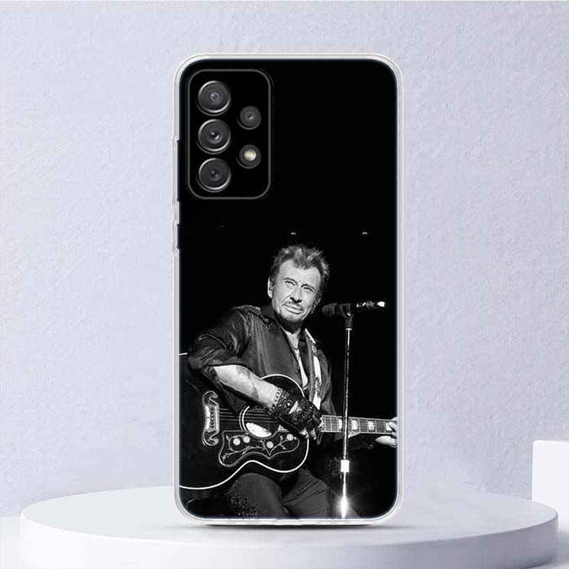 Johnny Hallyday Music Soft Case For Samsung Galaxy A51 A71 A50 A70 A21S Phone Cover A30 A20E A10 A31 A41 A6 A7 A8 A9 Shell Coque