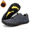 Men's Winter Warm Barefoot Shoes Waterproof Wide Toe Non-Slip Rubber Sole Plush Lined Hiking Shoes Outdoor Sneakers Running Shoe