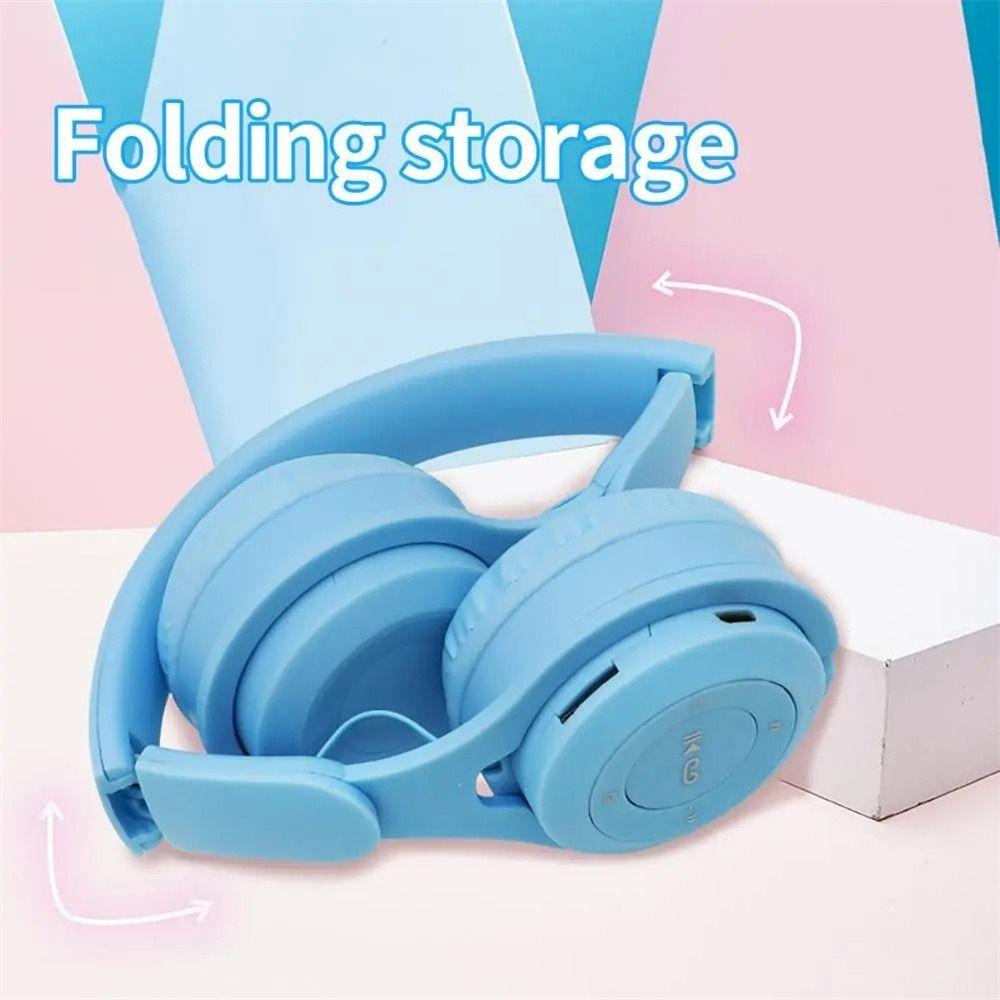 Foldable Macaron Headphones Wireless Bluetooth Headphone  for Mobile Phone/Tablet/PC/Computer