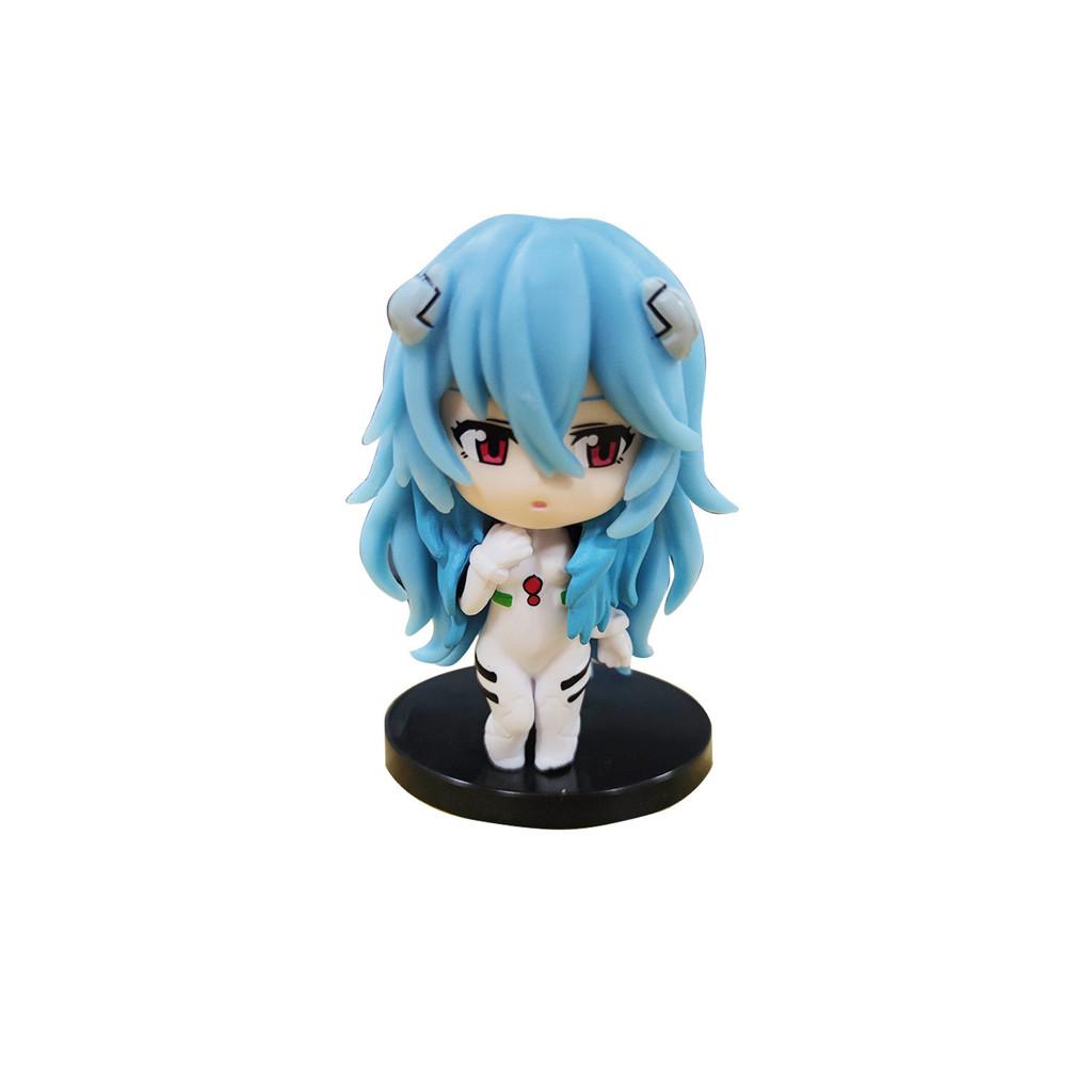 New Century Evangelion Anime Girl Figure Set Pvc Collectible Toy For Cake Decor