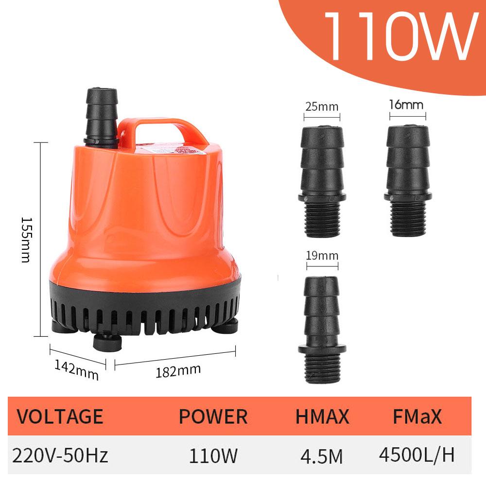 30/45/60/85/110 W 220V Bodenabsaugende Wasserpumpe für Garten-Fischteich Leise Tauchpumpe Multifunktionale Kleine Absaugpumpen