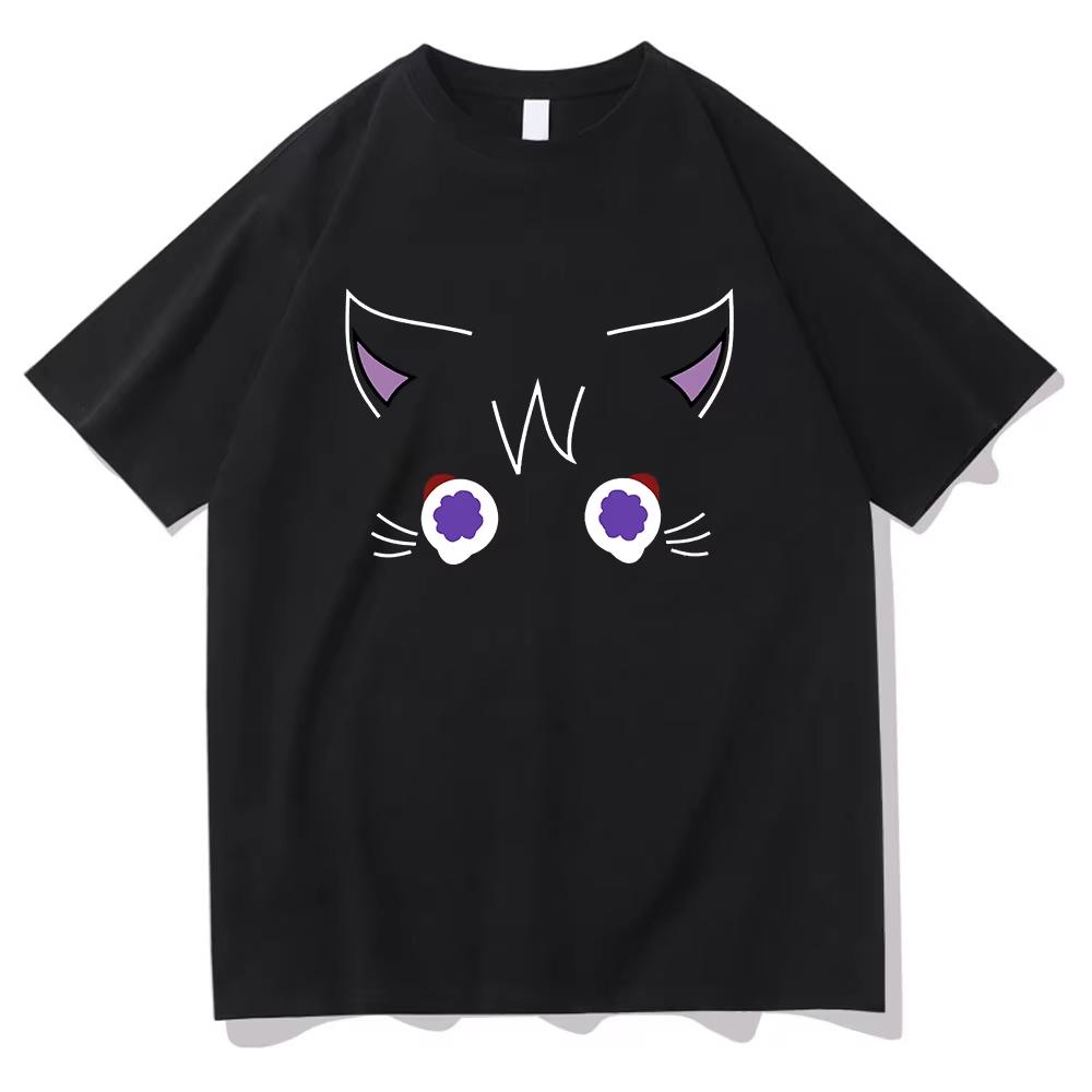 

Genshin Impact Scaramouche Cat T Shirt Funny Unisex Women Clothing Harajuku Summer Tops Vintage Unisex Graphic T Shirts Soft S