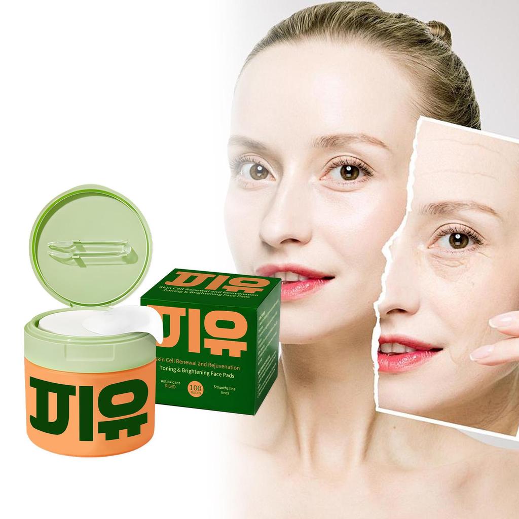 TITK HOT Korean Skincare Product Anti-aging,dark Spot and Wrinkle Minimizing Toner Pad,100pcs Centella,asiatica and Niacinamide