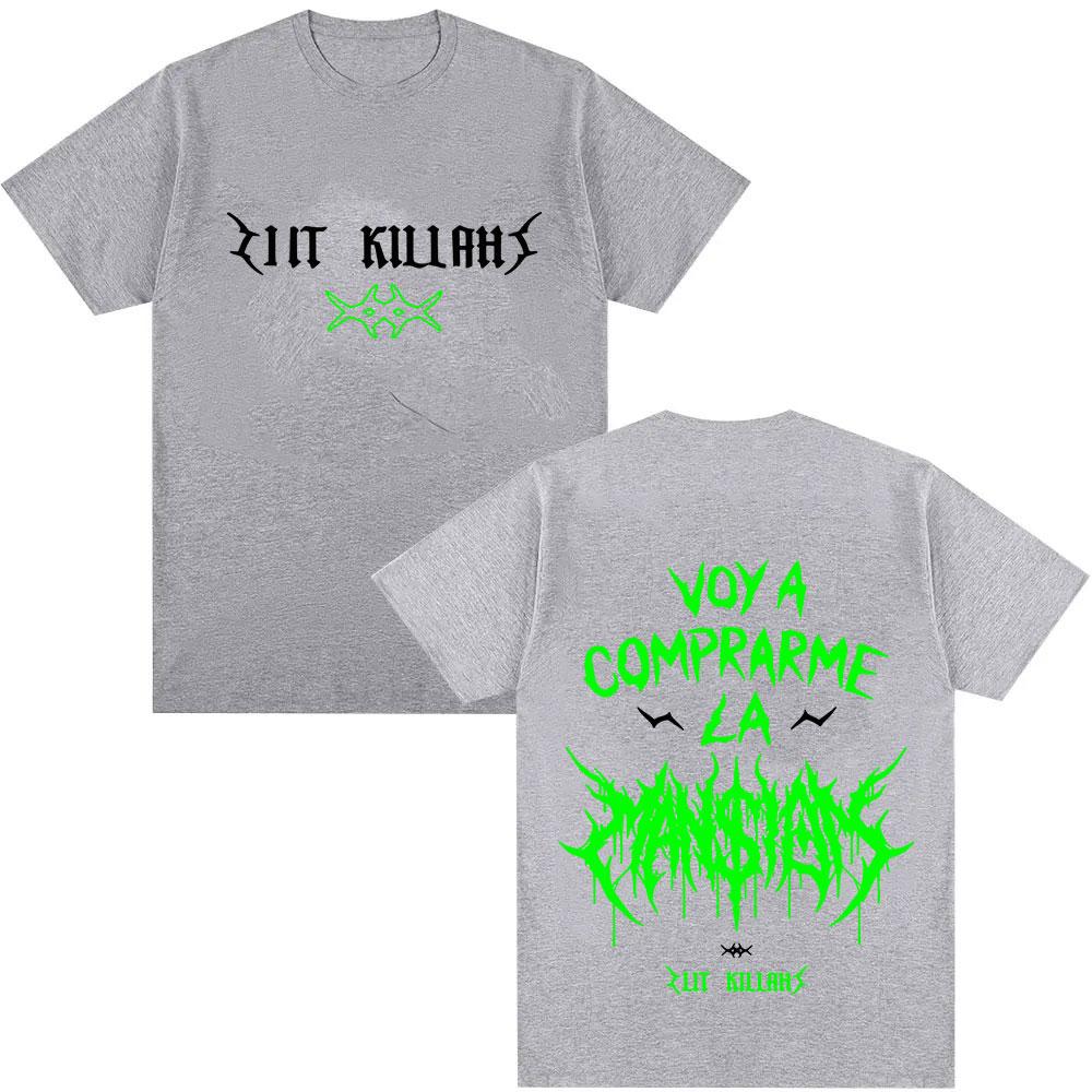 Rapper Lit Killah's New Album Product T-shirt: Men's and Women's Fashion Harajuku Summer Print 100% Pure Cotton T-shirt