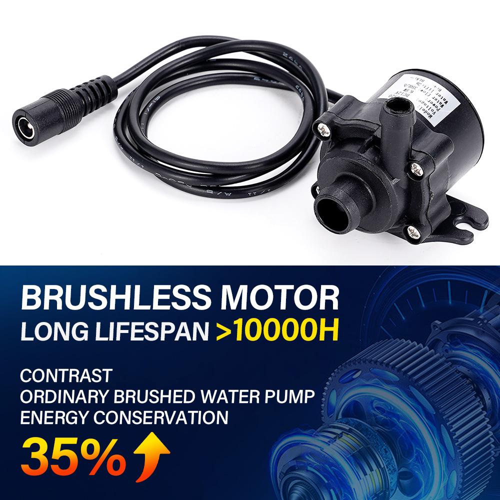 350L/H Brushless Solar Minitype Water Pump Control Solar Controller Ultra-quiet Submersible Motor Garden Fountain Decor