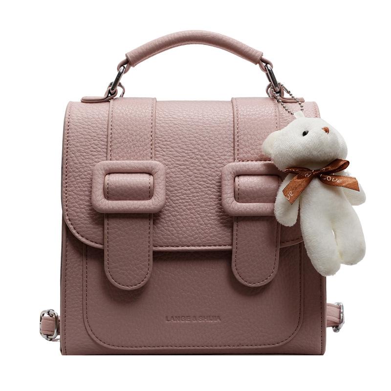 

Маленький рюкзак з візерунком лічі, жіночий, новий модний багатофункціональний рюкзак рожевий